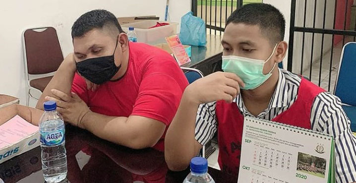 pelimpahan berkas tersangka sabu