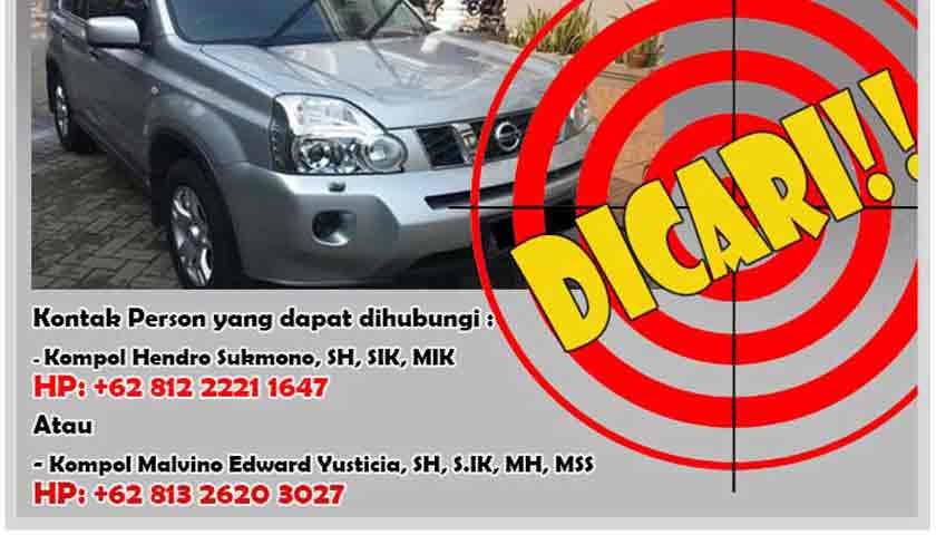 Pembunuhan sekeluarga di Bekasi foto mobil