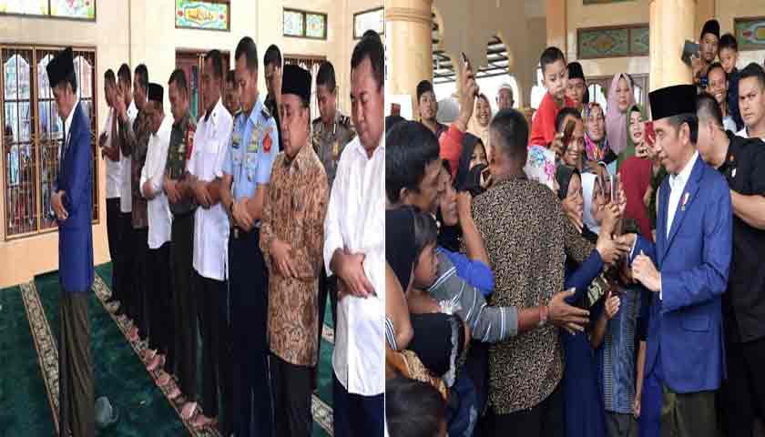 presiden joko widodo imam shalat dzuhur