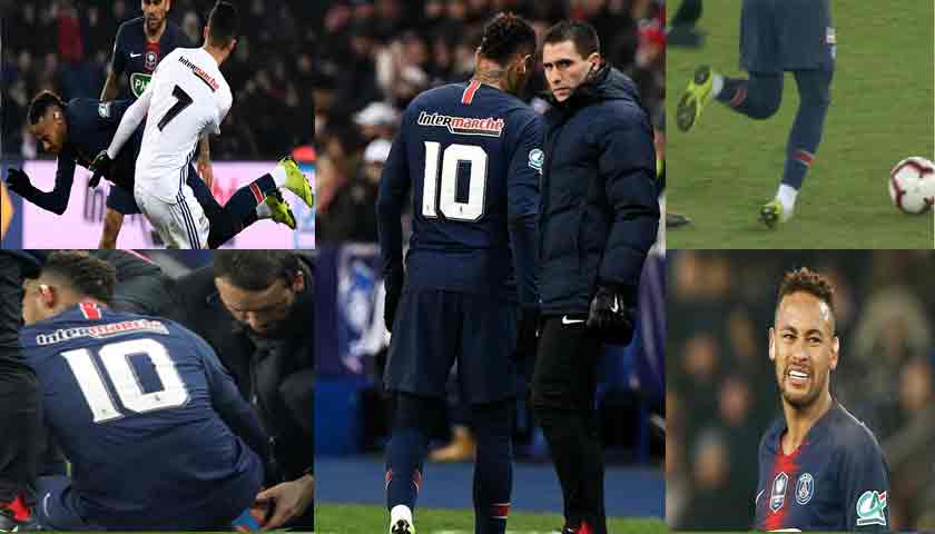 neymar kembali dibekap cidera