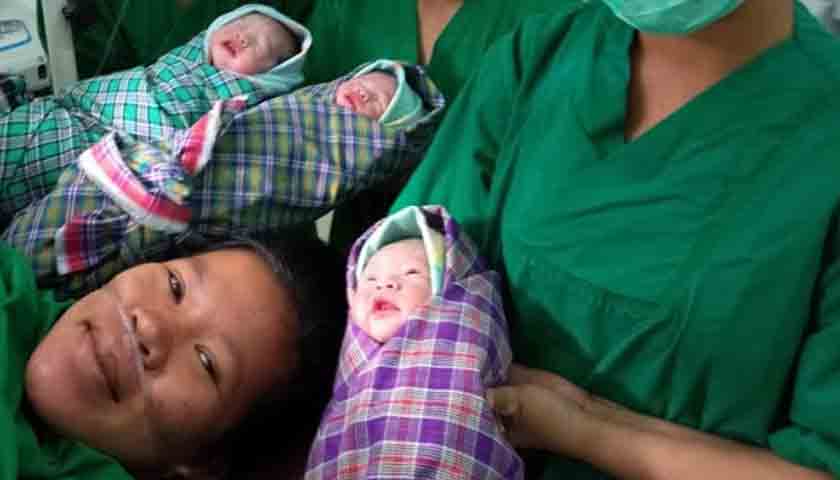 Selamat Bayi Kembar Tiga  Lahir di Samosir Topmetro News