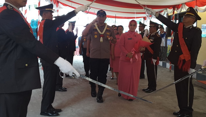 pisah sambut Kapolres Samosir