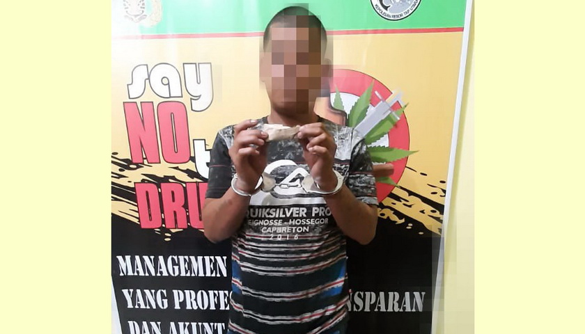 pria tersangka narkoba