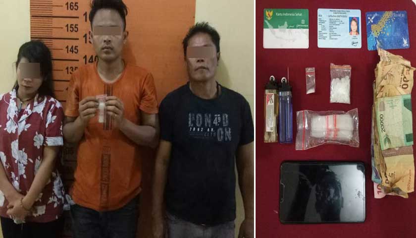 tiga pengedar sabu