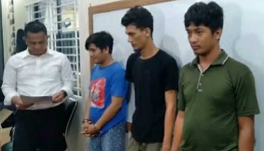 tiga kurir narkotika