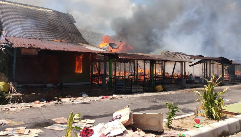 Kebakaran hebat di Aceh Singkil