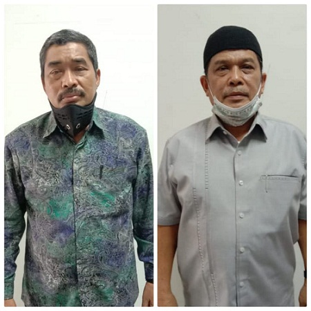 Iwan Zulhami dan Zainal Arifin, tersangka suap lelang jabatan di Kemenag.