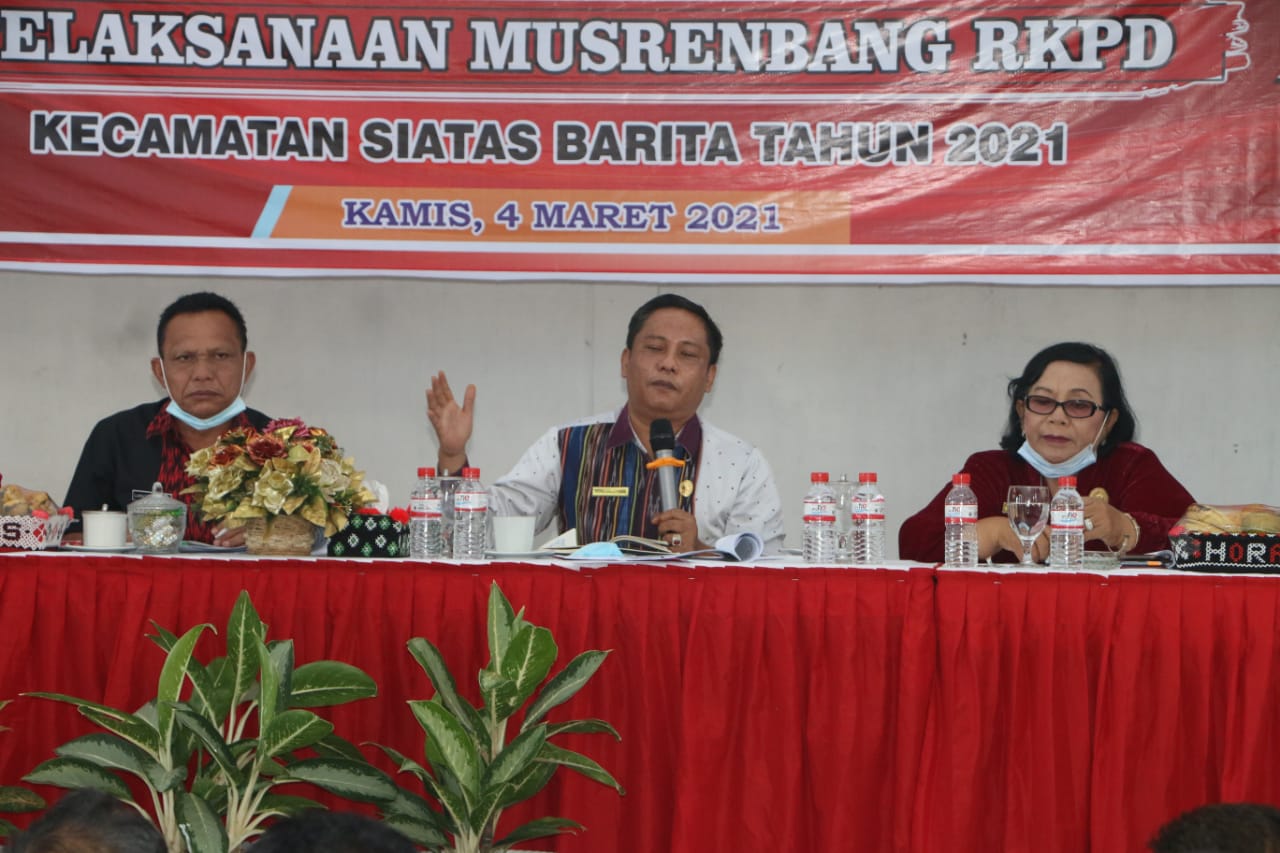 Usulan Kegiatan Musrembang RKPD 2022 Kecamatan Siatas Barita Dukung Pertanian dan UKM