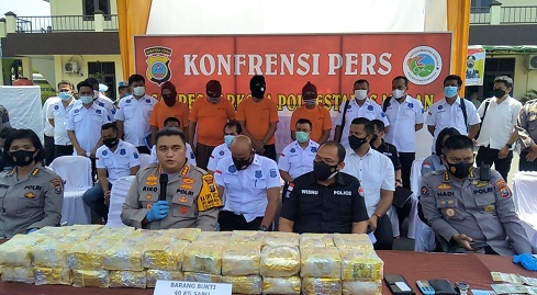 Polrestabes Medan Ungkap Sindikat Peredaran Sabu 40 Kg