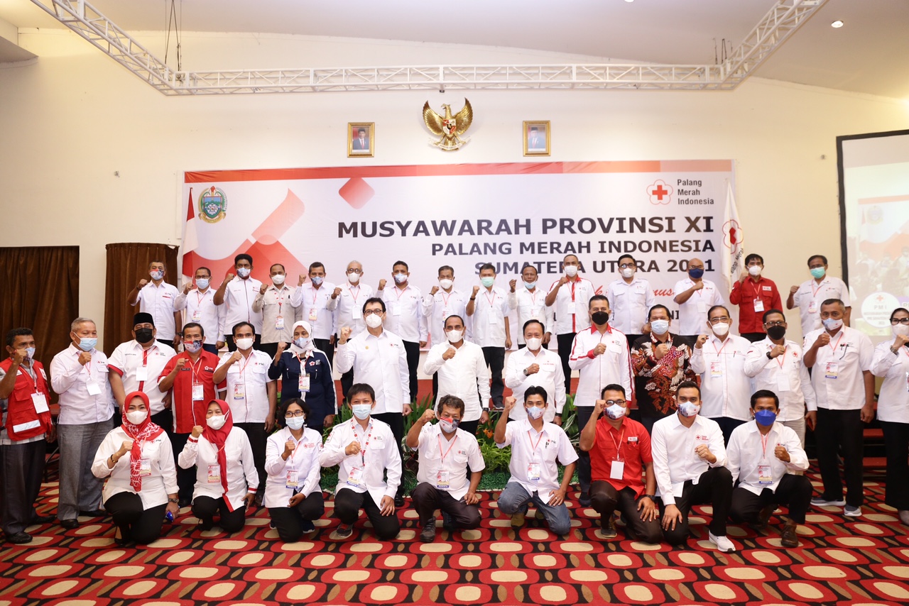 Hadiri Musprov XI PMI, Gubsu: Kemajuan PMI Simbol Kemajuan Negara