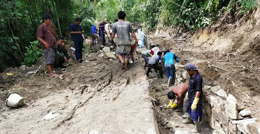 proyek saluran irigasi sekunder di Daerah Irigasi (DI) Bah Bulawan, Nagori Sigodang Barat, Kecamatan Panei, Kabupaten Simalungun