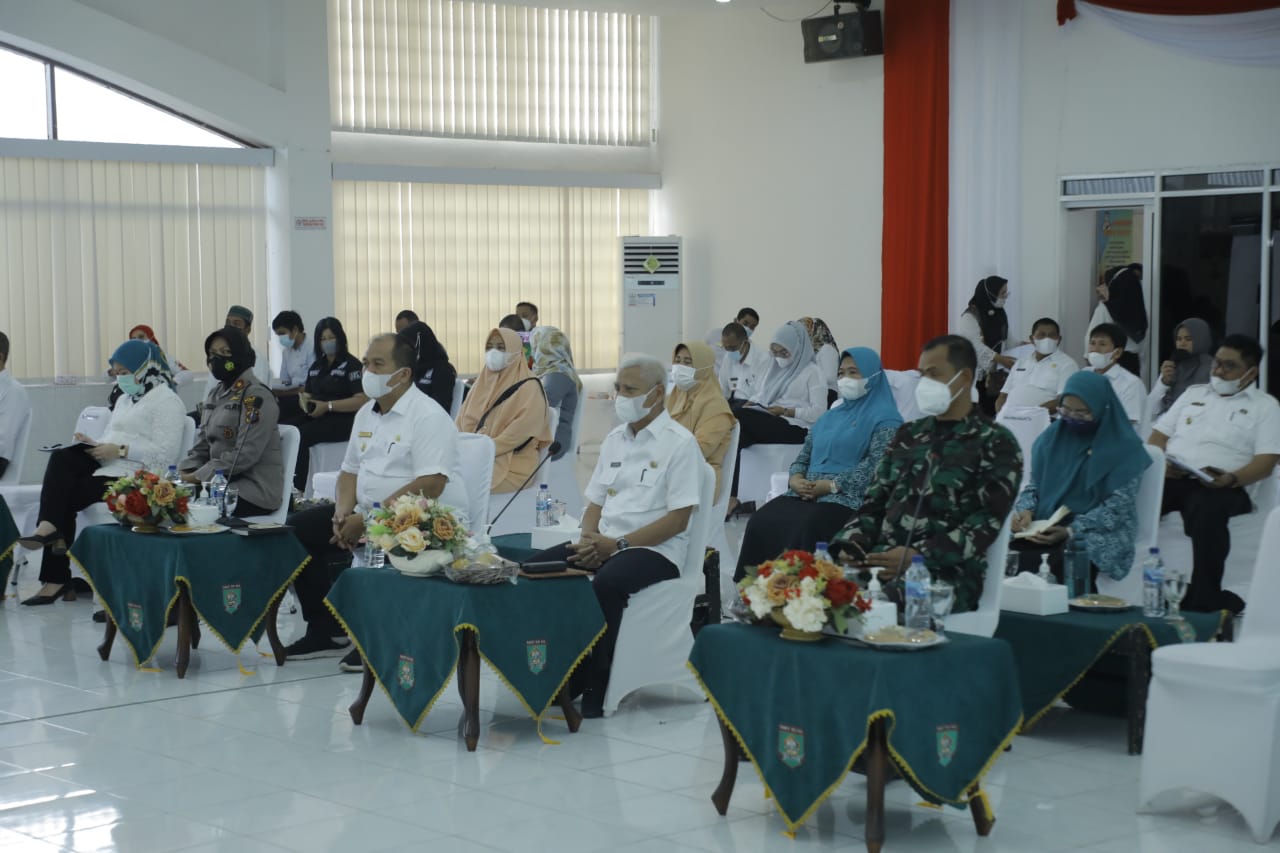 Asahan Ikuti VLH Evaluasi Kabupaten Layak Anak Tahun 2021