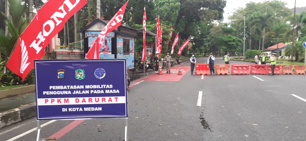 PPKM Darurat, Mobilisasi Warga Kota Medan Turun Drastis