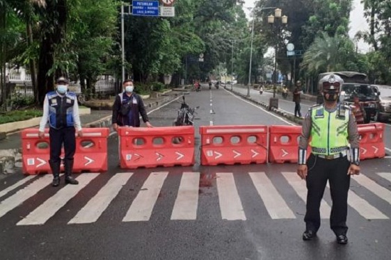 Penyekatan Jalan di Medan Masih Berlangsung