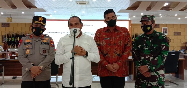Gubsu Edy Umumkan Medan PPKM Darurat Sampai 20 Juli 2021