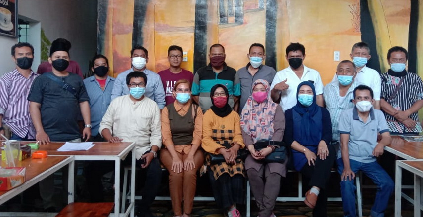 Wartawan Unit DPRD Sumut menggelar silaturahmi dan pemilihan ketua-pengurus