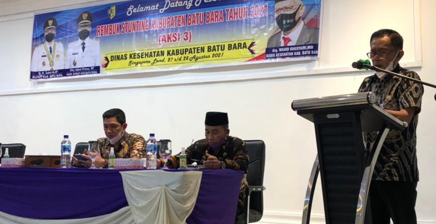 Batubara Ditetapkan Sebagai Kabupaten Lokasi Fokus Penurunan Masalah Gizi Stunting di Sumut