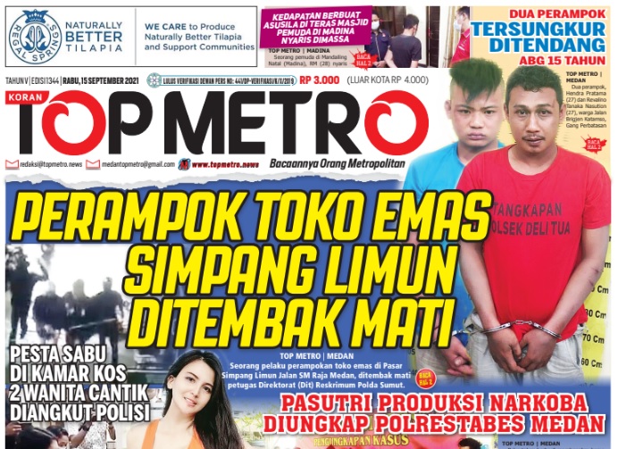 Epaper Top Metro Edisi 1344, Tanggal 15 September 2021