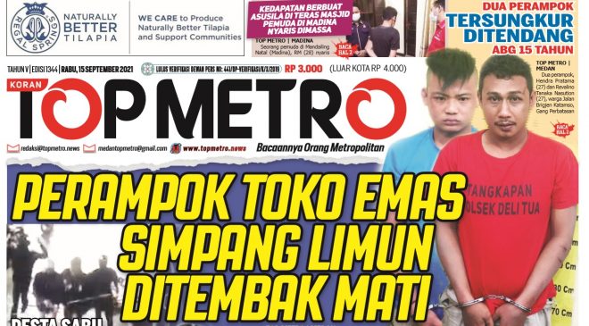 Epaper Top Metro Edisi 1343, Tanggal 9 September 2021