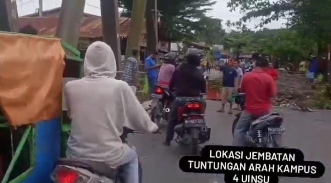 Polisi Amankan Pelaku Pungli di Jembatan Tuntungan