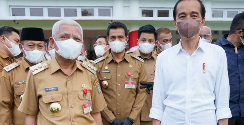 Bupati Asahan Hadiri Kunjungan Presiden di Rumah Dinas Gubsu