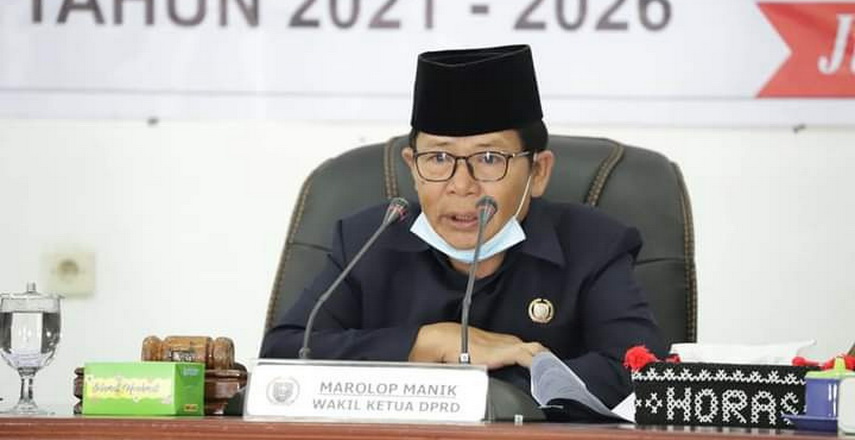 Anggota Komisi A DPRD Kabupaten Humbahas Guntur Sariaman Simamora menyampaikan kekecewaannya kepada Ketua DPRD Ramses Lumbangaol karena dirinya dilapor ke DPP Partai Perindo.