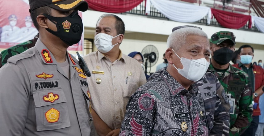 Pemkab dan Forkopimda Asahan kembali menggelar vaksinasi massal
