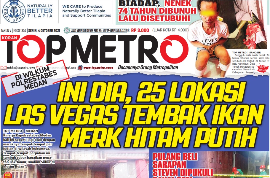 Epaper Top Metro Edisi 1354, Tanggal 4 Oktober 2021