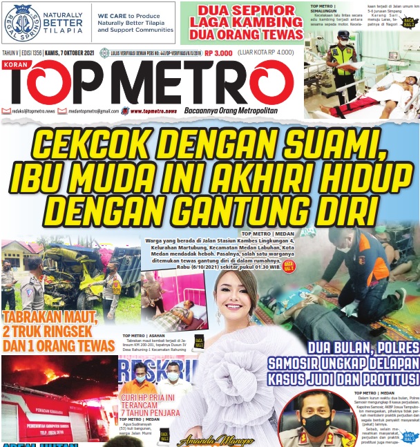  Epaper Top Metro Edisi 1356, Tanggal 7 Oktober 2021