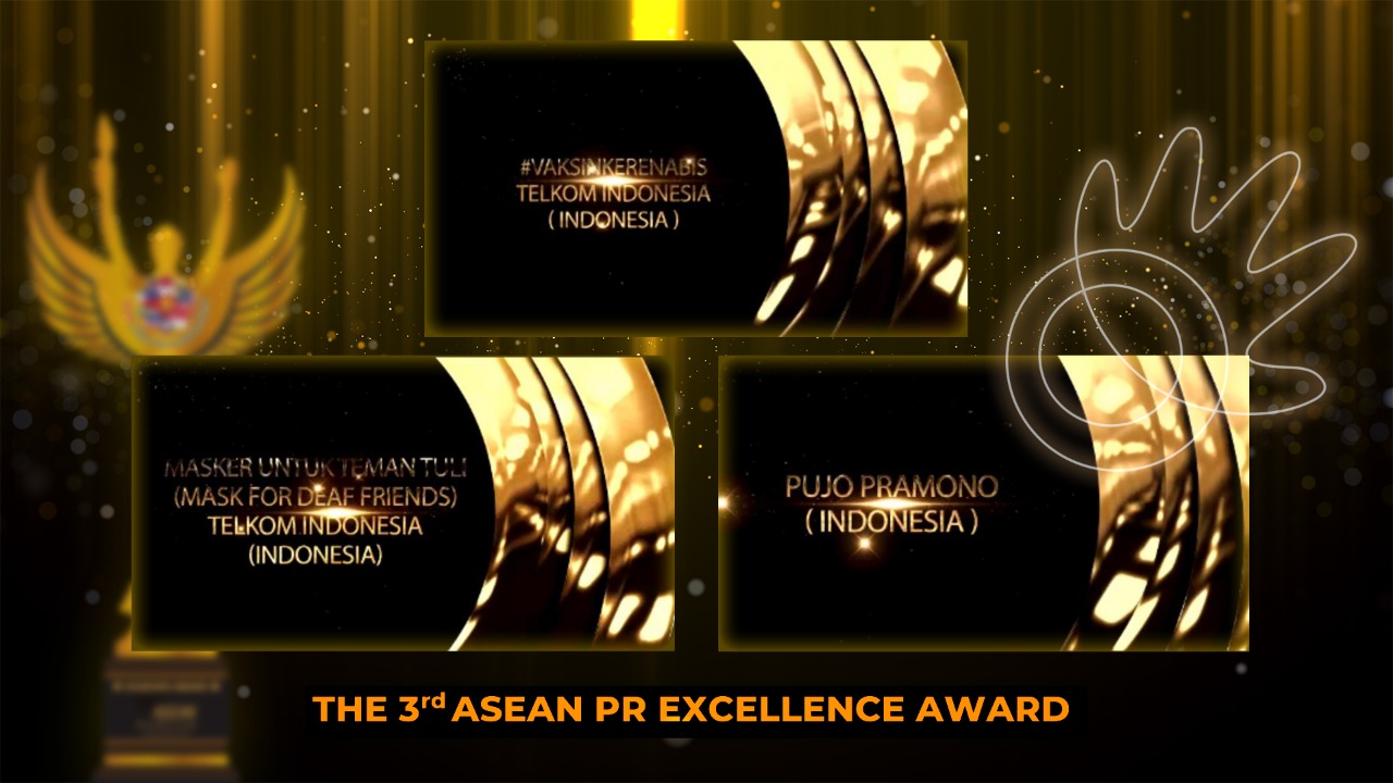 Telkom Raih Predikat Diamond dalam Ajang The 3rd ASEAN PR Excellence Awards 2021