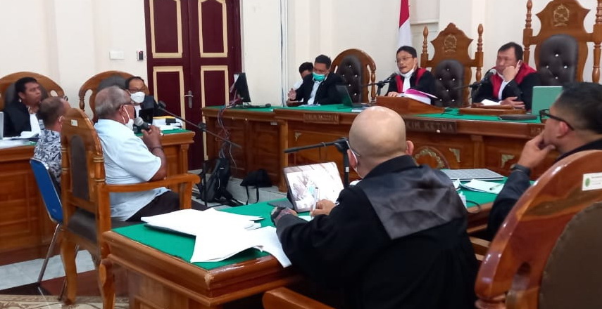 Mantan Wabup Labusel H Maslin Pulungan sempat 'Membisu' di Pengadilan Tipikor
