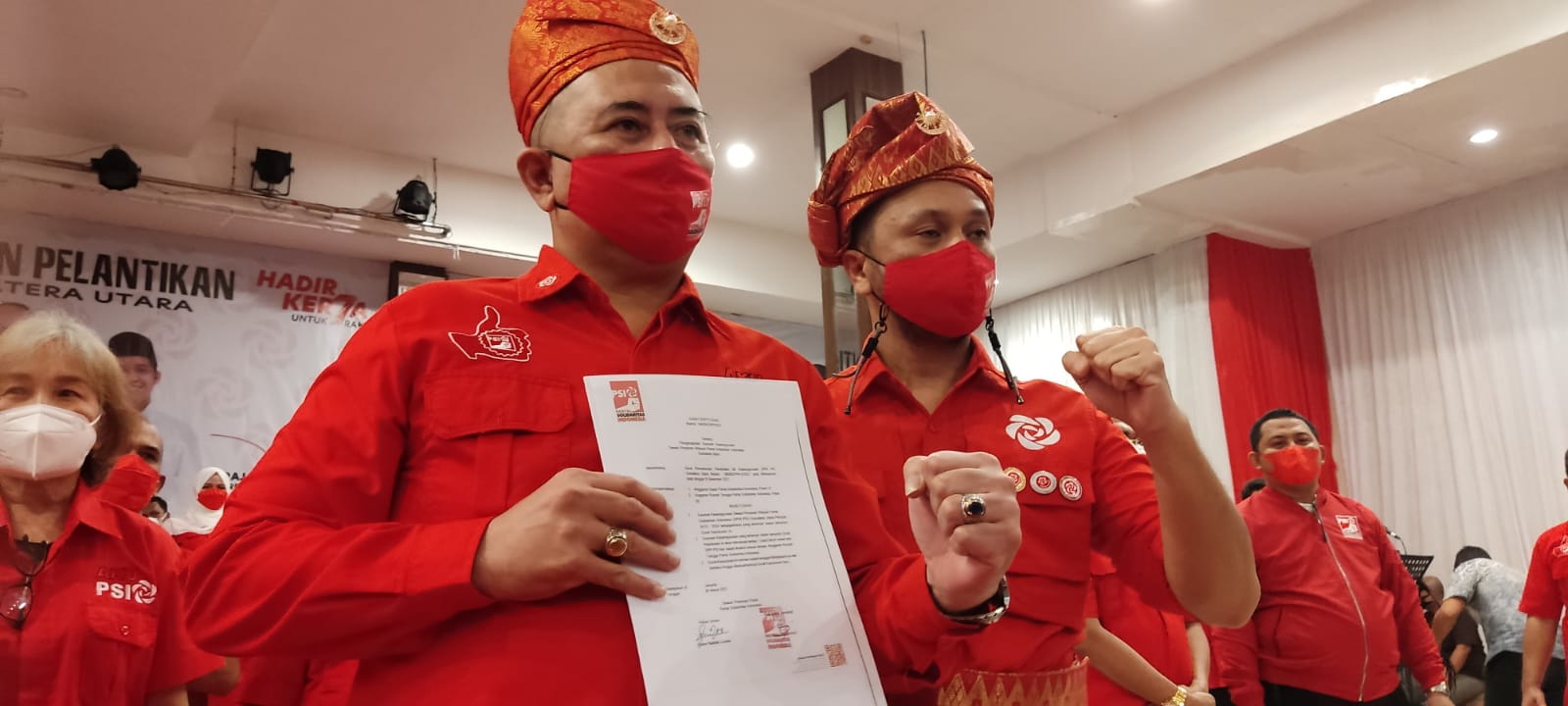 Giring Ganesha Lantik HM Nezar Djoeli ST Sebagai Ketua DPW PSI Sumut