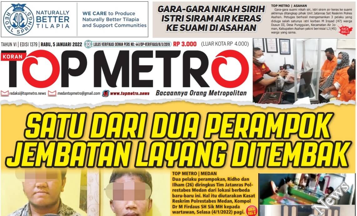 Epaper Top Metro Edisi 1379, Tanggal 5 Desember 2022