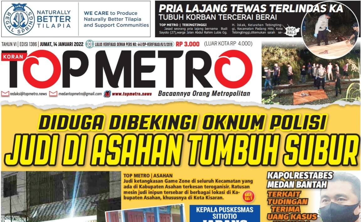 Epaper Top Metro Edisi 1386 Tanggal 14 Januari 2022