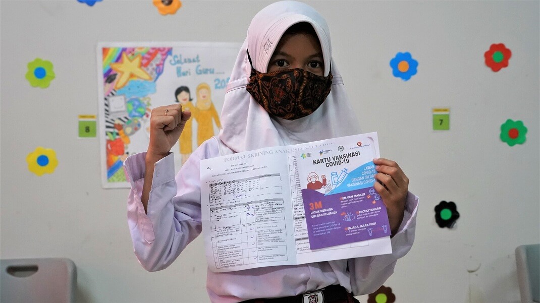 Kabar Baik, 6 Juta Anak Indonesia Sudah Dapatkan Vaksin COVID-19 Dosis Pertama
