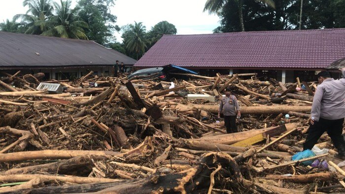 Padang Lawas Dilanda Banjir Bandang, Belasan Rumah dan Sekolah Rusak Parah