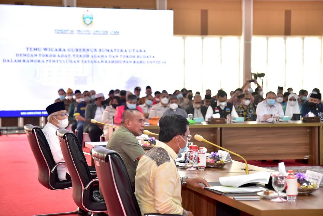 Baru 12 Kabupaten/Kota Vasksinasi Dosis Dua di Atas 70%, Edy Rahmayadi : Ayo Lengkapi Vaksinasi!
