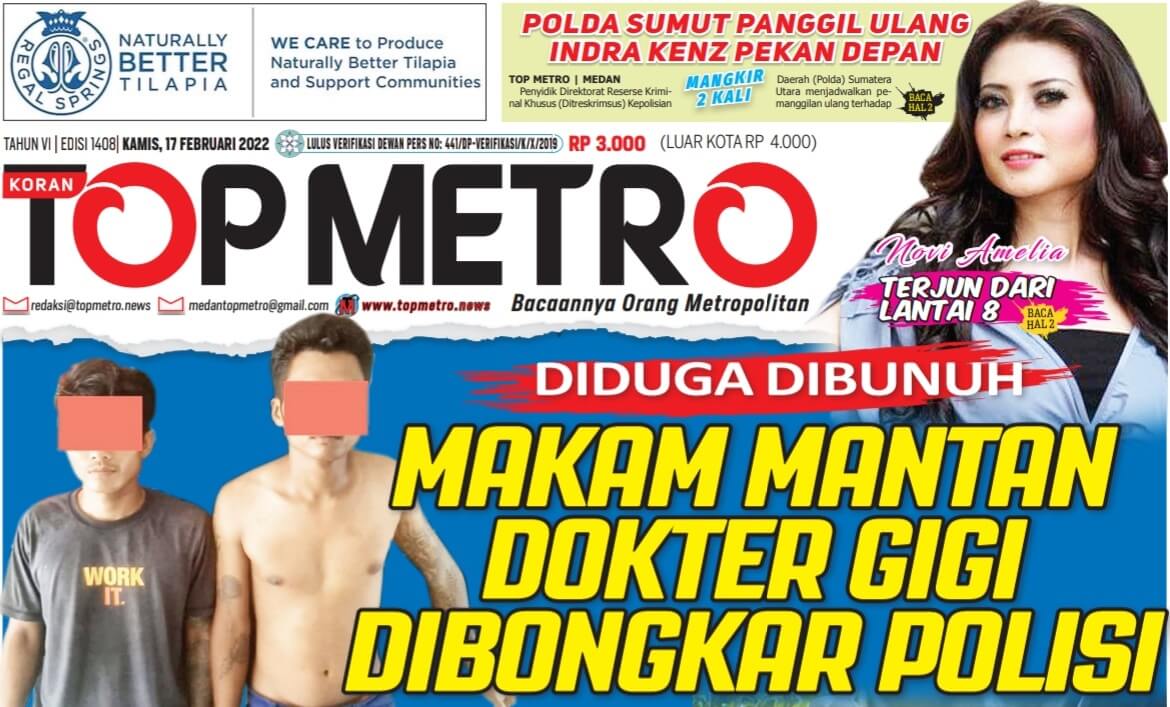 Epaper Top Metro Edisi 1408, Tanggal 17 Februari 2022