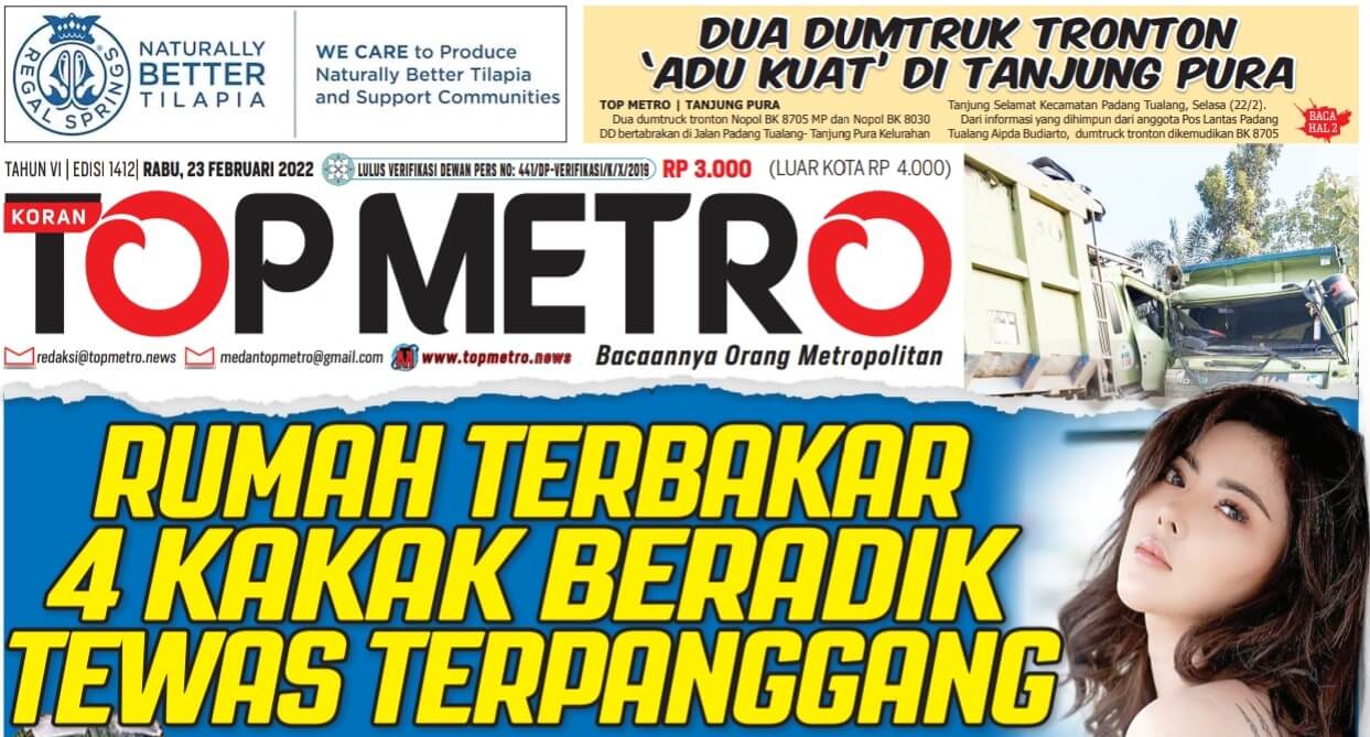 Epaper Top Metro Edisi 1412, Tanggal 23 Februari 2022