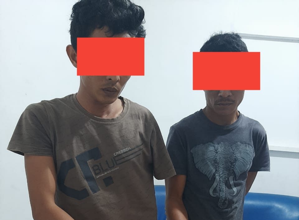Polsek Air Batu Polres Asahan Amankan 2 Pria Pengedar Sabu