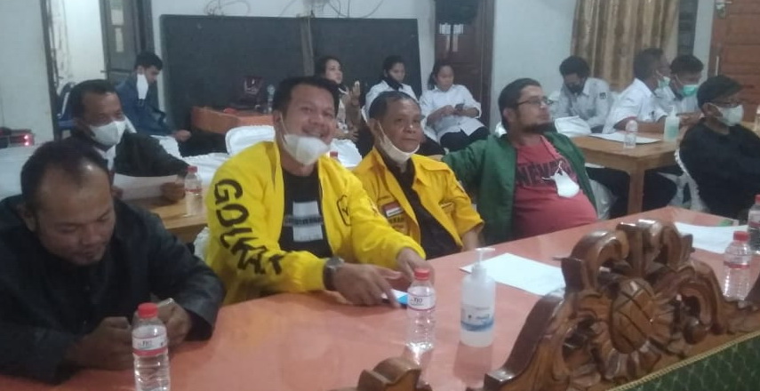 KPU bersama pimpinan partai politik di Tapanuli Utara mengikuti 'launching'/peluncuran hari dan tanggal Pemilihan Umum Serentak Tahun 2024