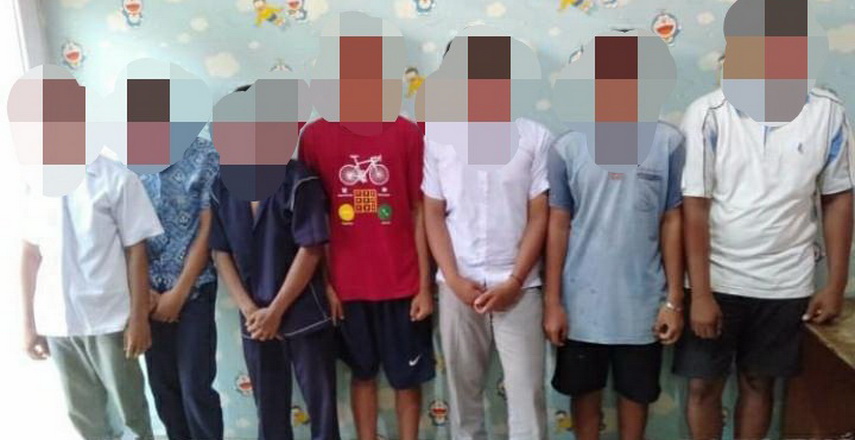 Polres Langkat menggelar 'press rilis' terkait kasus pemerkosaan terhadap Bunga (16) siswi SMA kelas II warga Kecamatan Sawit Sebrang, Langkat, yang terjadi Sabtu (26/2/ 2022) lalu.