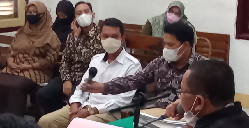 sidang lanjutan korupsi Rp1,2 miliar terkait penggunaan dana hibah langsung di KPU Kabupaten Serdangbedagai (Sergai), Senin (7/3/2022) di Cakra 8 Pengadilan Tipikor Medan
