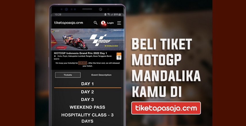 MotoGP 2022 Mandalika yang akan berlangsung di Pertamina Mandalika International Street Circuit, Nusa Tenggara Barat pada tanggal 18-20 Maret 2022 banyak peminat.