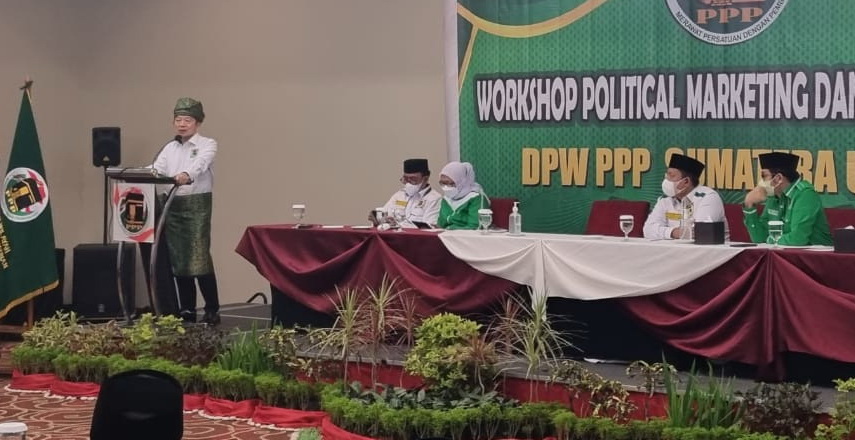 Ketum DPP PPP (Partai Persatuan Pembangunan) Suharso Monoarfa menegaskan penolakan terhadap penundaan Pemilu 2024