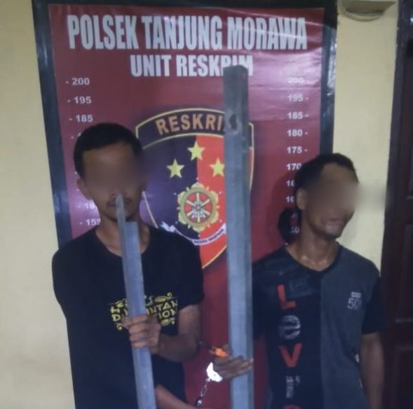 Warga Serahkan Pencuri Besi Tower PLN ke Polsek Tanjung Morawa