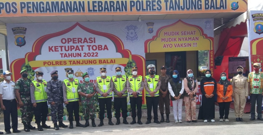 Personil Polres Tanjungbalai laksanakan kegiatan dan situasi di Pos Pam seluruh Pos Pam di wilayah hukum Polres Tanjungbalai, Jumat (29/4/2022), sekitar pukul 08.00 WIB.