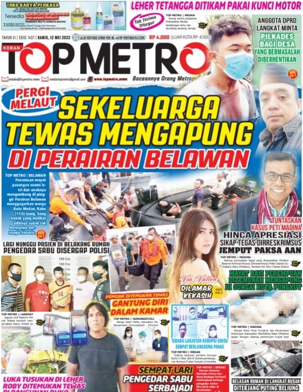 Epaper Top Metro Edisi 1457, Tanggal 12 Mei 2022
