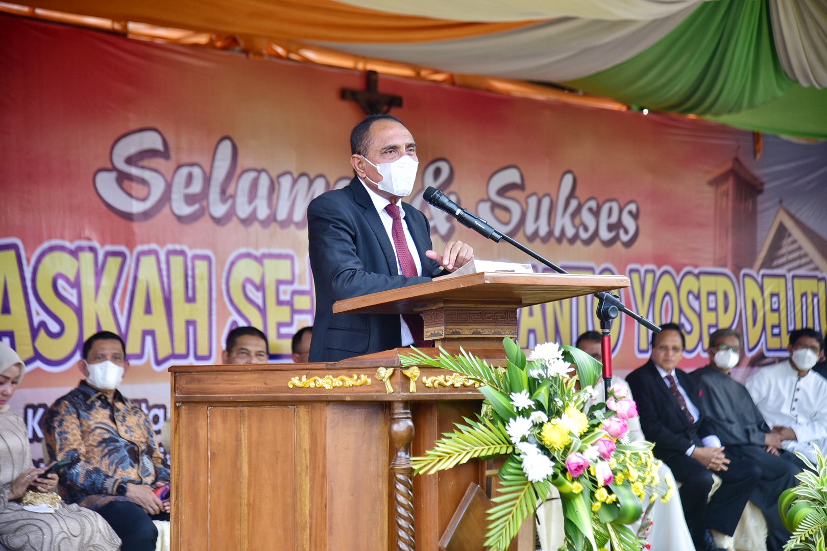 Gubernur Sumut Hadiri Perayaan Paskah se-Paroki Santo Yosep Delitua