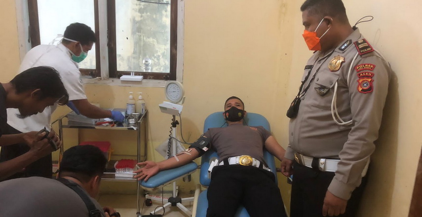 stok darah di Rumah Sakit Umum (RSU) Aceh Singkil